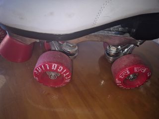 Patines Clásicos Blancos Talla 36,regalo ruedas.