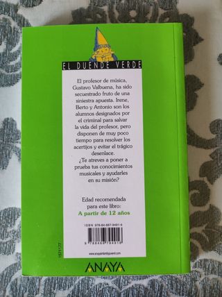 Libro "El asesinato del profesor de música"