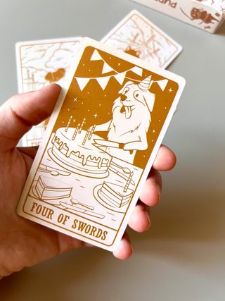 Tarocchi Puppy Tarot Cat Dog Paws Game Card Future