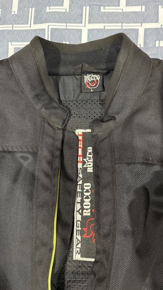 Chaqueta Moto Negra Rocco Line