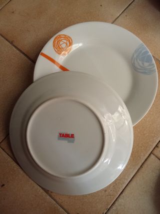 Set Piatti Porcellana Design Arancione