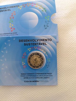 2€ Portugal 2025 Desenvolvimento Sustentável Proof