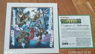 Tortugas Ninja - Certificado de Autenticidad