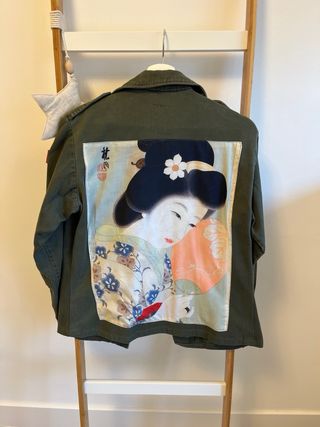 Cazadora militar verde vintage