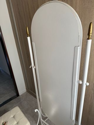 Espejo de cuerpo entero blanco