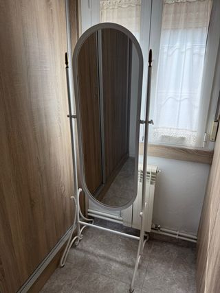 Espejo de cuerpo entero blanco