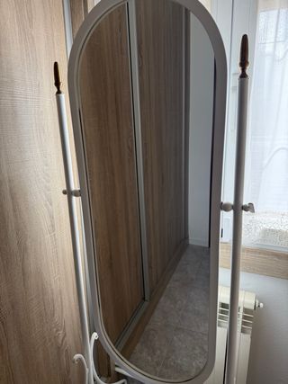 Espejo de cuerpo entero blanco