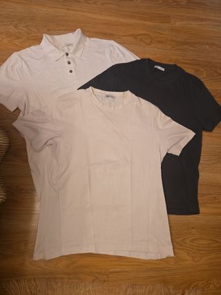 Lote 3 prendas Zara: polo y 2 camisetas