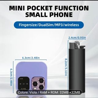 Mini Telefono Reti 2G Viola