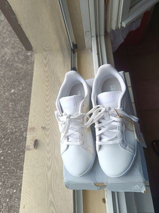 Adidas Courtpoint Donna Bianche Multicolore Tg 38