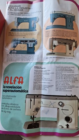 Máquina de coser Alfa Super Automática