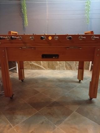 Futbolín con ruedas , luces LED de neon