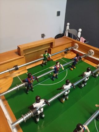 Futbolín con ruedas , luces LED de neon