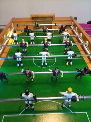 Futbolín con ruedas , luces LED de neon