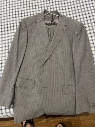 Traje Emidio Tucci Gris Talla 54. Lana y Mohair. 