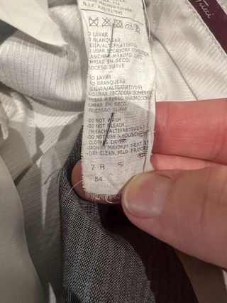 Traje Emidio Tucci Gris Talla 54. Lana y Mohair. 