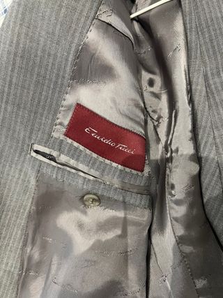 Traje Emidio Tucci Gris Talla 54. Lana y Mohair. 