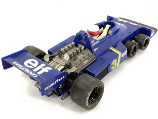 coche slot scalextric tyrrell p-34 6 ruedas azul