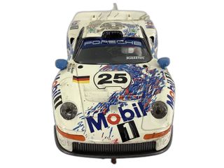 coche slot scalextric porsche 911 gt1 blanco