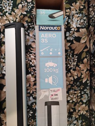 Barras de techo Norauto Aero 3S 108 cm,bacas