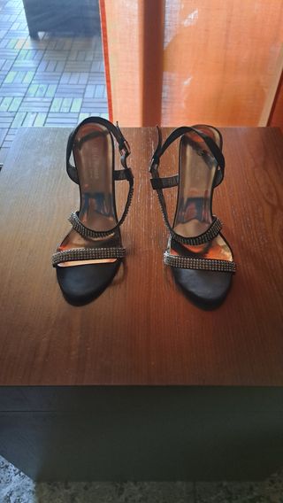 Sandalias Miss Woman Tacón Brillante Talla 40