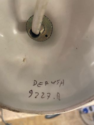 Lampada ceramica Deruta decorata