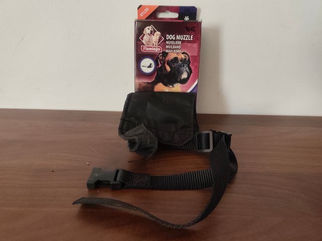 Bozal para perro Flamingo negro