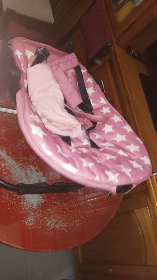 Mecedora bebé rosa estrellas asalvobaby