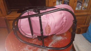 Mecedora bebé rosa estrellas asalvobaby