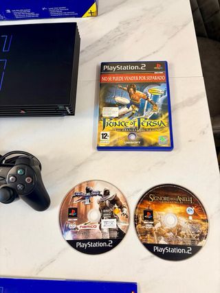 PlayStation 2 Negra Completa con Caja y Juegos