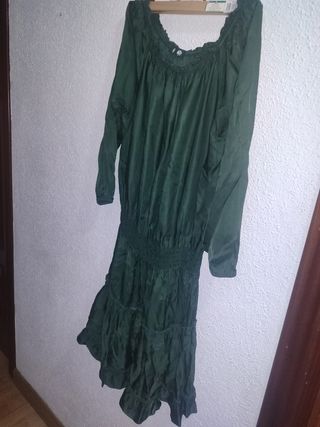  Urge venta Vestido verde fresco con volantes da t