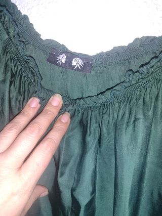  Urge venta Vestido verde fresco con volantes da t