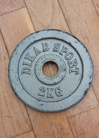 Discos de pesa 2kg (2 unidades)