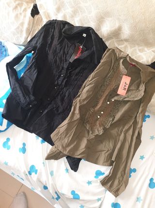 Lote 2 Camisas Mujer Manga Larga