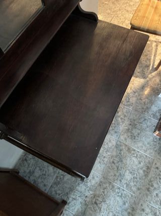 Tocador Antiguo Madera con Espejo