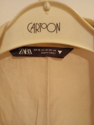 Blusa Zara Beige-Oro