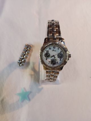 Reloj Lotus Plata y Blanco