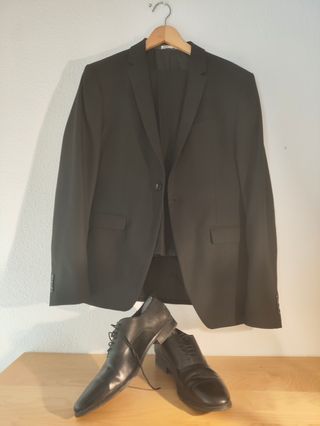 Traje ZARA Negro Talla L (180-190cm)
