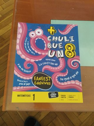 Libro de matemáticas 1° de primaria Edelvives