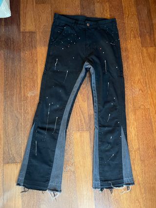 Jeans flared neri