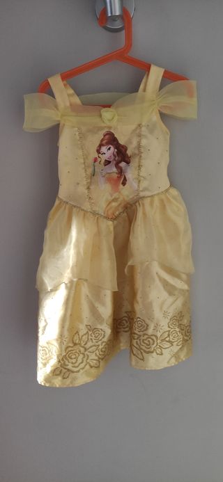 Vestido Bella Disney niña 3-5 años