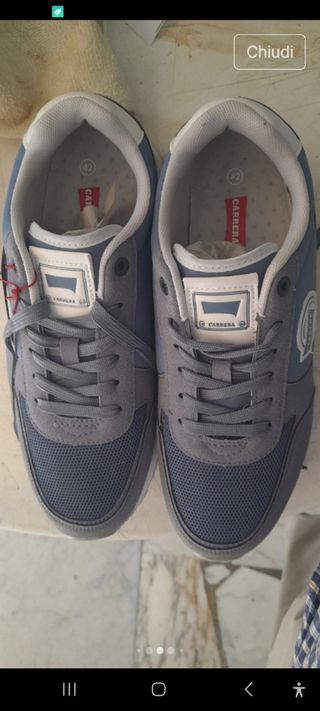 Sneakers Carrera Pelle N42 Blu/Grigie