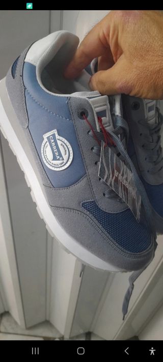 Sneakers Carrera Pelle N42 Blu/Grigie