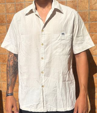 Camisa Zara Blanca Manga Corta