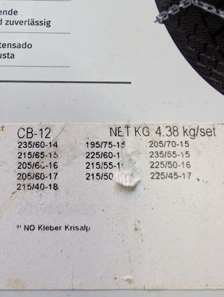 Cadenas para nieve KÖNIG CB-12 095