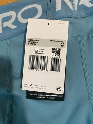 Mallas cortas Nike Pro mujer azul talla XS