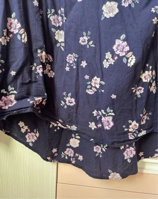 Blusa floral azul y morada