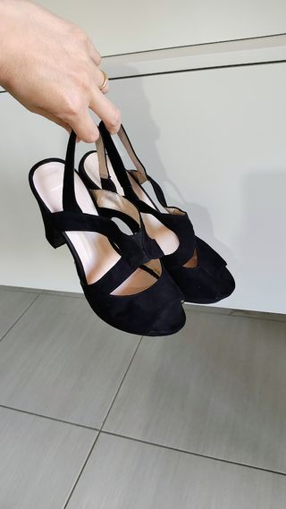 Scarpe donna nere tacco 37