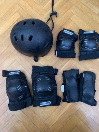 Casco y protecciones patinaje/skate/bicicleta
