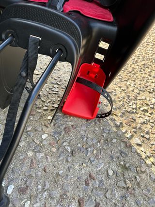 Silla Portabebés Bicicleta Negra/Roja